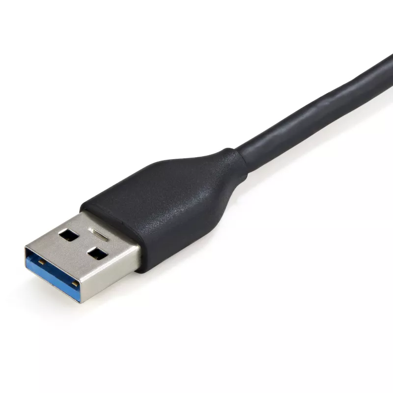 StarTech.com 4 Port USB 3.0 Hub - USB-A to 4x USB-A - SuperSpeed 5Gbps Portable USB 3.1 Gen 1 Type-A Hub - USB Bus Powered - Laptop/Desktop USB Hub with Long Cable 28cm & Cable Management~4 Port USB 3.0 Hub - USB-A to 4x USB-A - SuperSpeed 5Gbps Portable USB 3.2 Gen 1 Type-A Hub - USB Bus Powered - Laptop/Desktop USB Hub with Long Cable 28cm & Cable Management