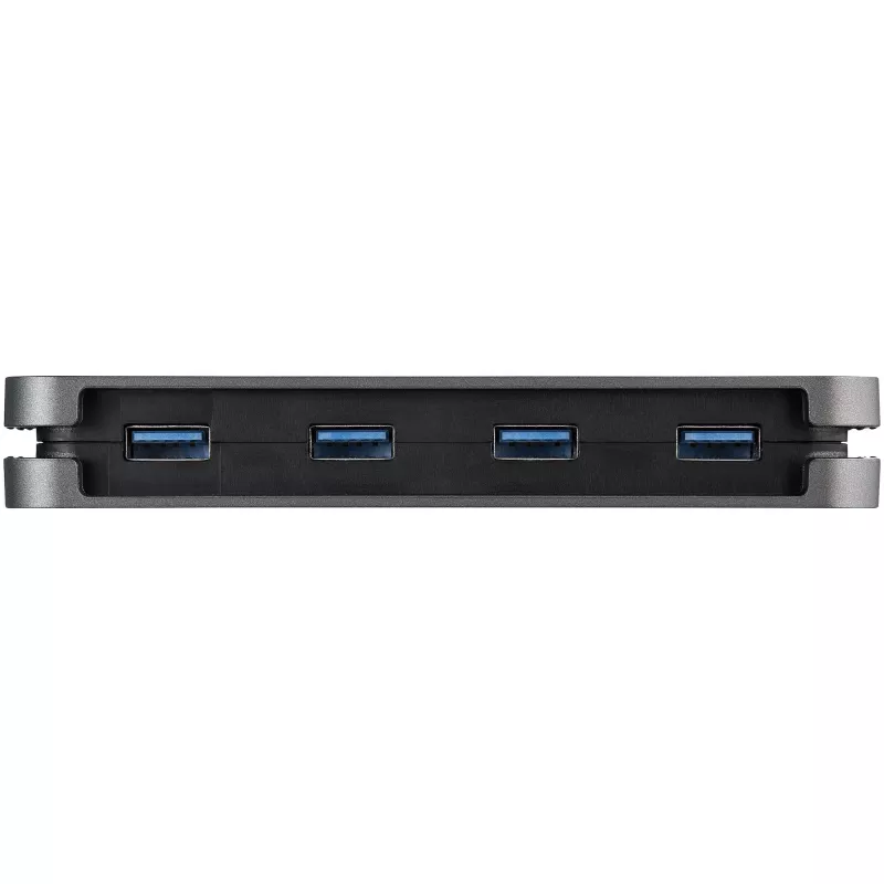 StarTech.com 4 Port USB 3.0 Hub - USB-A to 4x USB-A - SuperSpeed 5Gbps Portable USB 3.1 Gen 1 Type-A Hub - USB Bus Powered - Laptop/Desktop USB Hub with Long Cable 28cm & Cable Management~4 Port USB 3.0 Hub - USB-A to 4x USB-A - SuperSpeed 5Gbps Portable USB 3.2 Gen 1 Type-A Hub - USB Bus Powered - Laptop/Desktop USB Hub with Long Cable 28cm & Cable Management