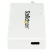 StarTech.com 4 Port USB C Hub with 1x USB-C & 3x USB-A Ports (SuperSpeed 5Gbps) - USB Bus Powered - Portable/Laptop USB 3.0 Adapter Hub - USB 3.1 Gen 1/USB 3.2 Gen 1 Type-C Hub - White~4 Port USB C Hub with 1x USB-C & 3x USB-A Ports (SuperSpeed 5Gbps) - USB Bus Powered - Portable/Laptop USB 3.0 Adapter Hub - USB 3.2 Gen 1 Type-C Hub - White