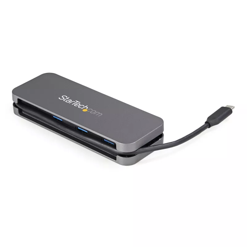 StarTech.com 4 Port USB C Hub - 3x USB-A/1x USB-C - 5Gbps USB 3.0 Type-C Hub (3.2/3.1 Gen 1) - Bus Powered - Portable USB-C to USB-A Adapter Hub - 28.5cm (11.2 inch) Cable w/Cable Management~4 Port USB C Hub - 3x USB-A/1x USB-C - USB 3.0 Type-C Hub - USB 3.2 Gen 1 (5Gbps) - Bus Powered - Portable USB-C to USB-A Adapter Hub - 11.2 inch (28.5cm) Cable w/Cable Management