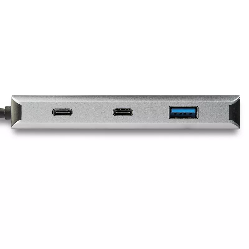 StarTech.com 4 Port USB C Hub w/ 2x USB A & 2x USB C - SuperSpeed 10Gbps USB Type-C 3.1/3.2 Gen 2 Hub - USB Bus Powered - Portable USB-C to USB Adapter Hub - Aluminum - 25cm(9.8 inch) Cable~4 Port USB C Hub w/ 2x USB A & 2x USB C - SuperSpeed 10Gbps USB Type-C 3.2 Gen 2 Hub - USB Bus Powered - Portable USB-C to USB Adapter Hub - Aluminum - 9.8 inch (25cm) Cable