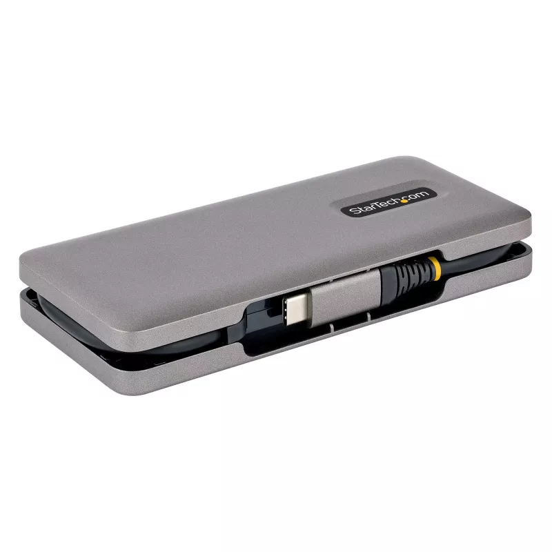 StarTech.com 4-Port USB-C Hub - 1x USB-A & 3x USB-C Ports - USB 3.2 Gen 2 (10Gbps) - Bus Powered - USB Type C Hub w/ 12.6in/32cm Wrap-Around Cable - Portable USB-C to USB-A Hub