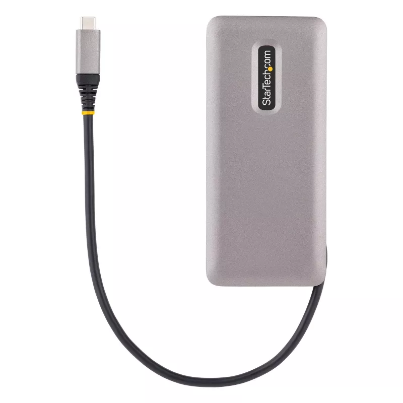 StarTech.com 4-Port USB-C Hub, 4x USB-C Ports, USB 3.2 Gen 2 (10Gbps) - Portable USB C Hub with 100W Power Delivery Pass-Through - USB Type C Hub w/ 12.6in/32cm Wrap-Around Cable