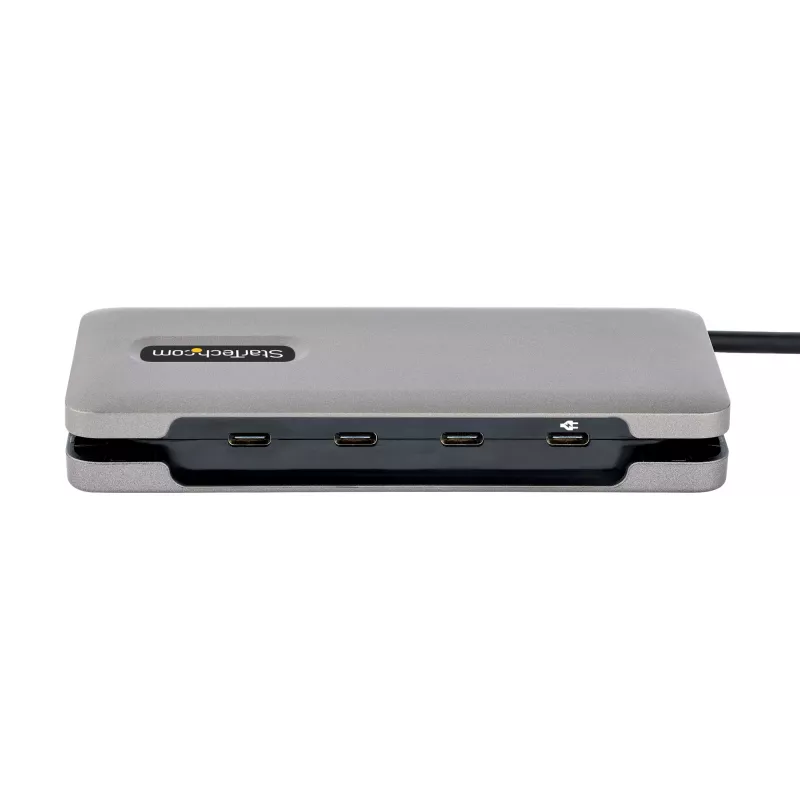 StarTech.com 4-Port USB-C Hub, 4x USB-C Ports, USB 3.2 Gen 2 (10Gbps) - Portable USB C Hub with 100W Power Delivery Pass-Through - USB Type C Hub w/ 12.6in/32cm Wrap-Around Cable