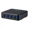 StarTech.com 4 to 4 USB 3.0 Peripheral Sharing Switch, 5 Gbit/s, Micro-USB Type-B, Black, Plastic, CE, FCC, REACH, 0 - 40 °C