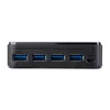 StarTech.com 4 to 4 USB 3.0 Peripheral Sharing Switch, 5 Gbit/s, Micro-USB Type-B, Black, Plastic, CE, FCC, REACH, 0 - 40 °C
