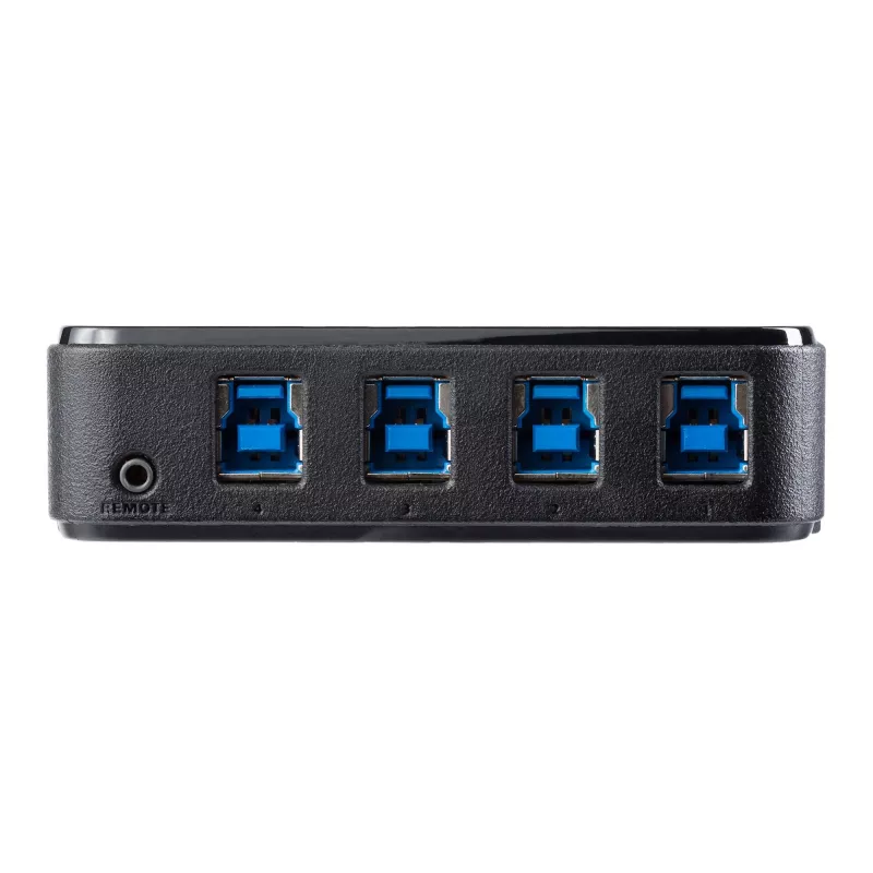 StarTech.com 4 to 4 USB 3.0 Peripheral Sharing Switch, 5 Gbit/s, Micro-USB Type-B, Black, Plastic, CE, FCC, REACH, 0 - 40 °C