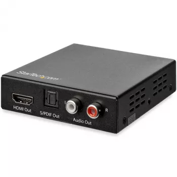 StarTech.com 4K HDMI Audio Extractor with 4K 60Hz Support, Black, 4096 x 2160 pixels, 1280 x 720,1920 x 1080,1920 x 1200,3840 x 2160,4096 x 2160, 60 Hz, 5.1 channels, HDMI