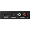 StarTech.com 4K HDMI Audio Extractor with 4K 60Hz Support, Black, 4096 x 2160 pixels, 1280 x 720,1920 x 1080,1920 x 1200,3840 x 2160,4096 x 2160, 60 Hz, 5.1 channels, HDMI