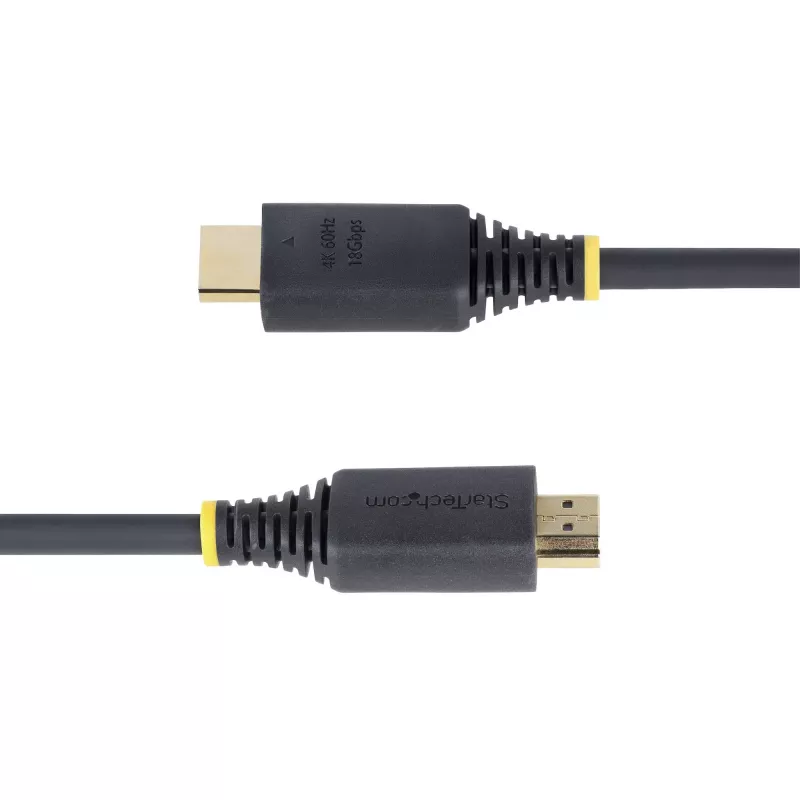 StarTech.com 30cm (1ft) High Speed HDMI Cable, 4K 60Hz/1440p 144Hz, HDR10/HDCP 2.2/ARC, 18Gbps, UHD HDMI 2.0 Cord for TV/Monitor/Display, TPE Jacket