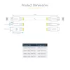 StarTech.com 7m (22.9ft) Premium Certified High Speed HDMI Cable, 4K 60Hz/1440p 144Hz, HDR10/HDCP 2.2/ARC, 18Gbps, UHD HDMI 2.0 Cord for TV/Monitor/Display, TPE Jacket