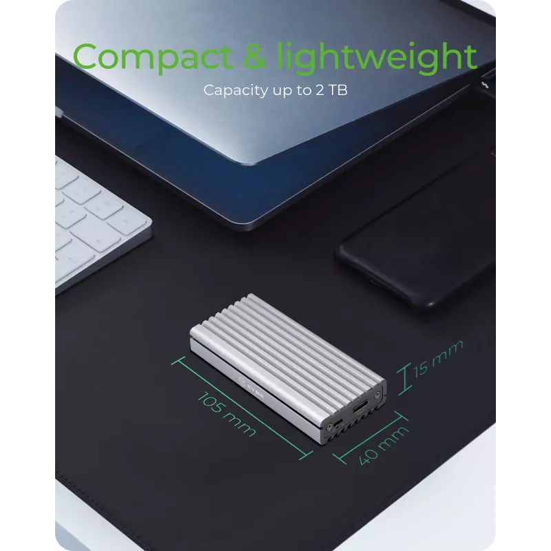 ICY BOX IB-1817Ma-C31 SSD enclosure Silver M.2