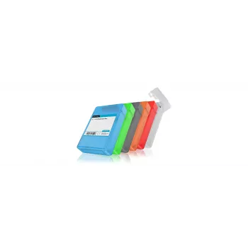 ICY BOX IB-AC602b-6 Pouch case Plastic Blue, Green, Grey, Orange, Red, White