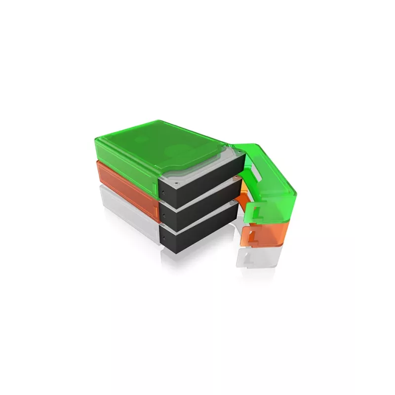 ICY BOX IB-AC602b-6 Pouch case Plastic Blue, Green, Grey, Orange, Red, White