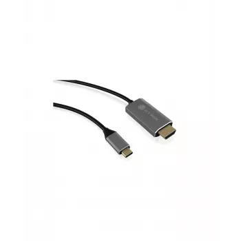 ICY BOX IB-CB020-C HDMI cable 1.8 m HDMI Type A (Standard) Black, Silver