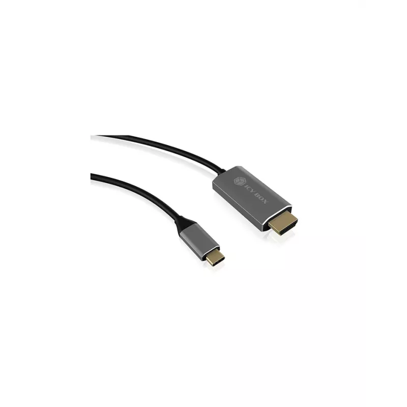 ICY BOX IB-CB020-C HDMI cable 1.8 m HDMI Type A (Standard) Black, Silver