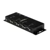 StarTech.com 4 Port USB to DB9 RS232 Serial Adapter Hub – Industrial DIN Rail and Wall Mountable