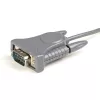 StarTech.com 3ft (91cm) 1-Port USB to Serial Cable, DB9/DB25 RS232 to USB Converter, Prolific, USB to Serial Adapter