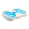Kensington Premium Cool-Gel Seat Cushion, Seat cushion, Memory foam, Chair, Black, Monochromatic, Zipper