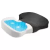 Kensington Premium Cool-Gel Seat Cushion, Seat cushion, Memory foam, Chair, Black, Monochromatic, Zipper