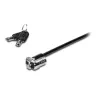 Kensington MICROSAVER 2.0 MK LAPTOP LOCK, Key, Steel, Black, Silver