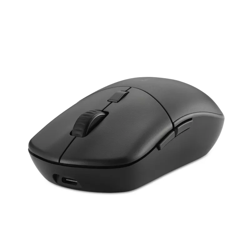 Kensington MY430 EQ Rechargeable Mouse, Ambidextrous, Optical, RF Wireless + Bluetooth, 2400 DPI, Black