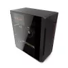 PC case KRUX Astro Cube Black — cube chassis, supports micro ATX/mini‑ITX, 1×3.5 inch + 2×2.5 inch bays, side window, max PSU 28 cm, max cooler height 136 mm