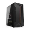 PC case KRUX Astro Cube Black — cube chassis, supports micro ATX/mini‑ITX, 1×3.5 inch + 2×2.5 inch bays, side window, max PSU 28 cm, max cooler height 136 mm