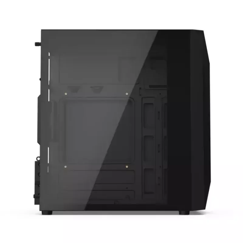 PC case KRUX Astro Cube Black — cube chassis, supports micro ATX/mini‑ITX, 1×3.5 inch + 2×2.5 inch bays, side window, max PSU 28 cm, max cooler height 136 mm