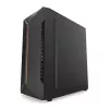 PC case KRUX Astro Cube Black — cube chassis, supports micro ATX/mini‑ITX, 1×3.5 inch + 2×2.5 inch bays, side window, max PSU 28 cm, max cooler height 136 mm