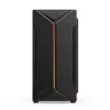 PC case KRUX Astro Cube Black — cube chassis, supports micro ATX/mini‑ITX, 1×3.5 inch + 2×2.5 inch bays, side window, max PSU 28 cm, max cooler height 136 mm