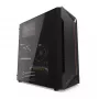 PC case KRUX Astro Cube Black — cube chassis, supports micro ATX/mini‑ITX, 1×3.5 inch + 2×2.5 inch bays, side window, max PSU 28 cm, max cooler height 136 mm