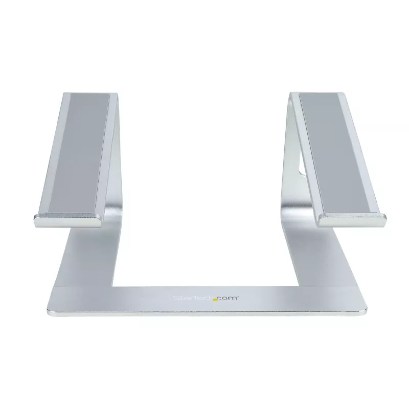 StarTech.com Laptop Stand for Desk, Supports 5kg/11lb, Aluminum, Silver, Ergonomic Laptop Riser, Portable Laptop Holder, Computer Stand for Macbook Air/Pro, Dell XPS, Lenovo
