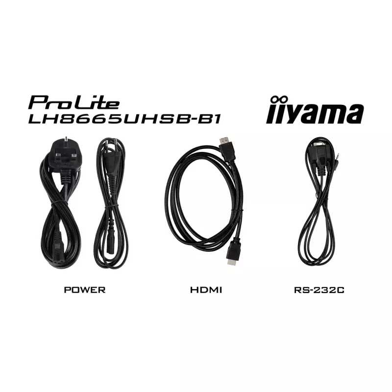 iiyama LH8665UHSB-B1 Signage Display Kiosk design 2.18 m (86 inch) LED Wi-Fi 800 cd/m² 4K Ultra HD Black Built-in processor Android 11 24/7