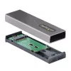 StarTech.com USB-C 10Gbps to M.2 NVMe or M.2 SATA SSD Enclosure - Tool-free External M.2 PCIe/SATA NGFF SSD Aluminum Case - USB Type-C&A Host Cables - Supports 2230/2242/2260/2280