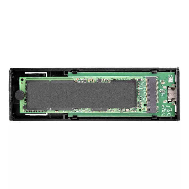 StarTech.com USB-C 10Gbps to M.2 NVMe or M.2 SATA SSD Enclosure - Tool-free External M.2 PCIe/SATA NGFF SSD Aluminum Case - USB Type-C&A Host Cables - Supports 2230/2242/2260/2280