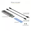 StarTech.com USB-C 10Gbps to M.2 NVMe or M.2 SATA SSD Enclosure - Tool-free External M.2 PCIe/SATA NGFF SSD Aluminum Case - USB Type-C&A Host Cables - Supports 2230/2242/2260/2280