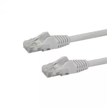 StarTech.com 10m CAT6 Ethernet Cable - White CAT 6 Gigabit Ethernet Wire -250MHz 100W PoE RJ45 UTP Network/Patch Cord Snagless w/Strain Relief Individually Tested
