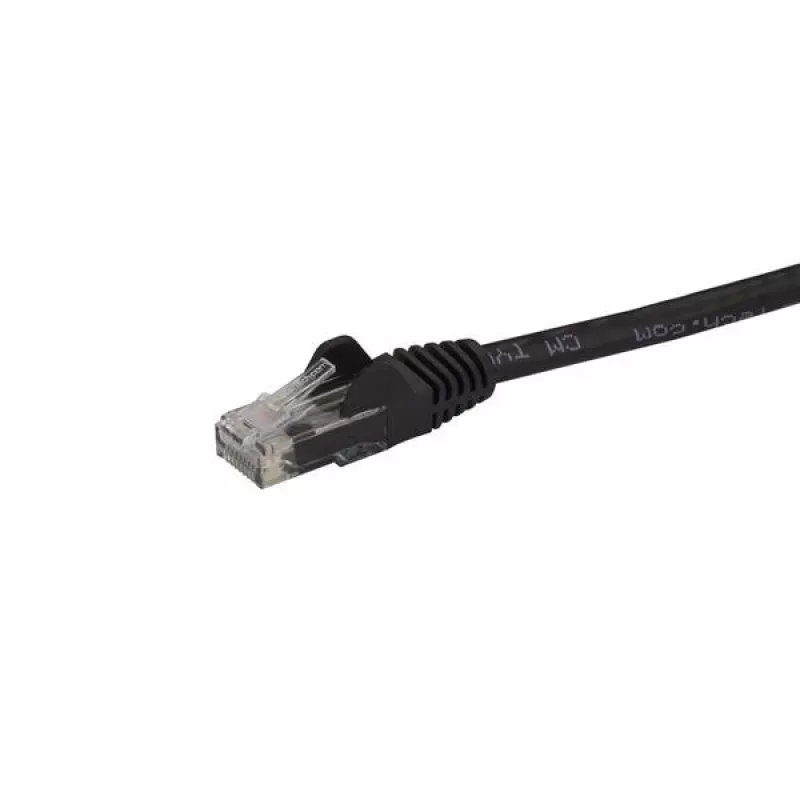 StarTech.com 2m CAT6 Ethernet Cable - Black CAT 6 Gigabit Ethernet Wire -250MHz 100W PoE RJ45 UTP Network/Patch Cord Snagless w/Strain Relief Individually Tested