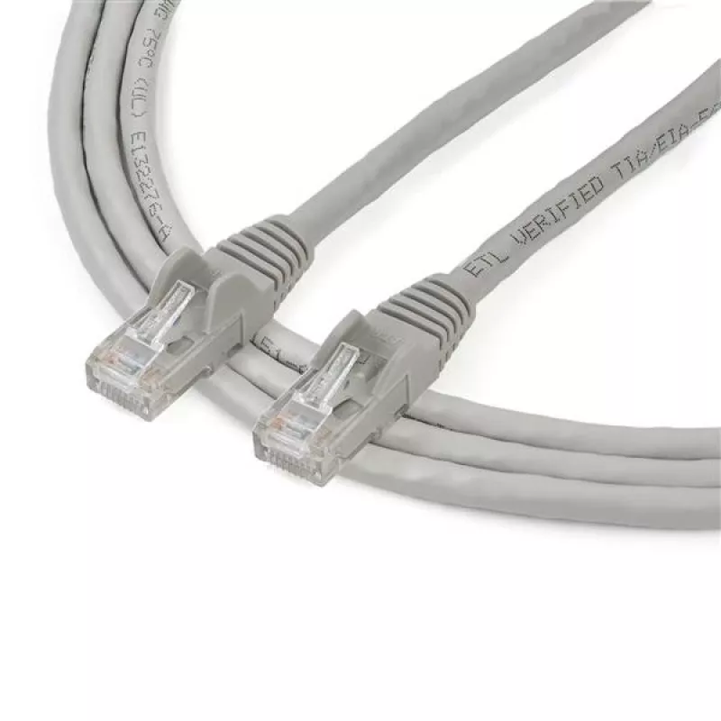 StarTech.com 2m CAT6 Ethernet Cable - Grey CAT 6 Gigabit Ethernet Wire -250MHz 100W PoE RJ45 UTP Network/Patch Cord Snagless w/Strain Relief Individually Tested