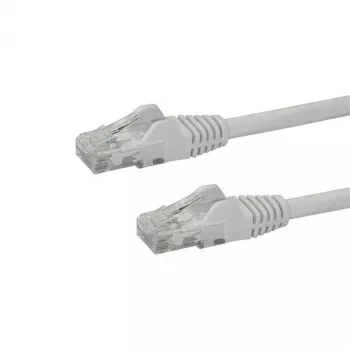 StarTech.com 2m CAT6 Ethernet Cable - White CAT 6 Gigabit Ethernet Wire -250MHz 100W PoE RJ45 UTP Network/Patch Cord Snagless w/Strain Relief Individually Tested