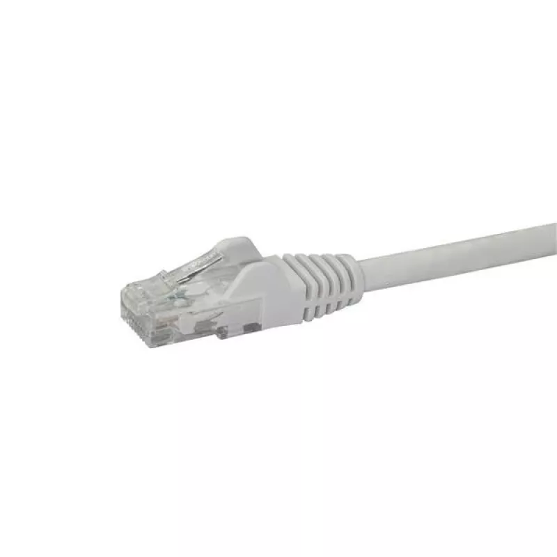 StarTech.com 50cm CAT6 Ethernet Cable - White CAT 6 Gigabit Ethernet Wire -250MHz 100W PoE RJ45 UTP Network/Patch Cord Snagless w/Strain Relief Individually Tested