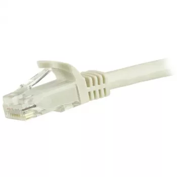 StarTech.com 5m CAT6 Ethernet Cable - White CAT 6 Gigabit Ethernet Wire -250MHz 100W PoE RJ45 UTP Network/Patch Cord Snagless w/Strain Relief Individually Tested
