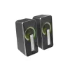 GENESIS Helium 100 BT RGB speaker set 10 W PC/Laptop Black, Silver 2.0 channels Bluetooth