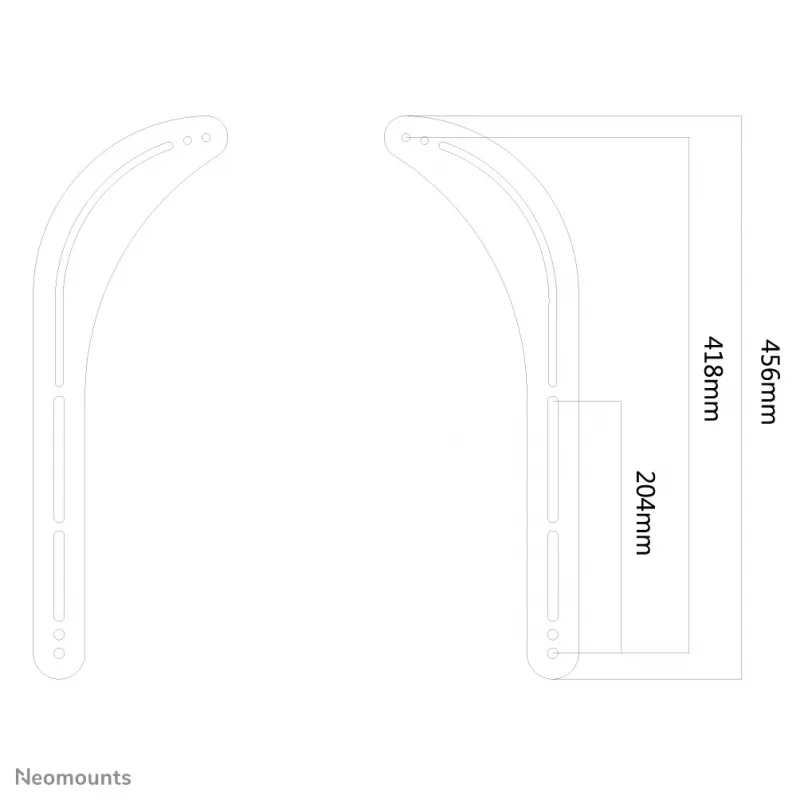 Neomounts NS-SB100 Sonos soundbar holder - max 15 kg - screen installation