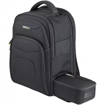 StarTech.com 15.6 inch Laptop Backpack with Removable Accessory Organizer Case - Professional IT Tech Backpack for Work/Travel/Commute - Ergonomic Computer Bag - Durable Ballistic Nylon - Notebook/Tablet Pockets