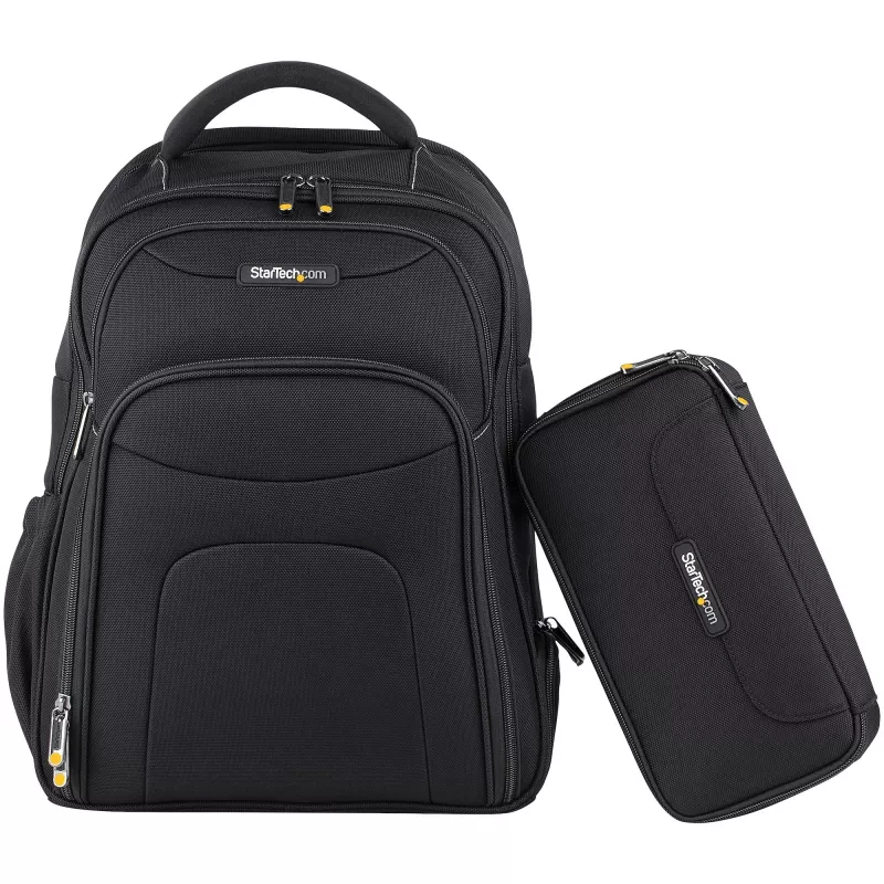 StarTech.com 15.6 inch Laptop Backpack with Removable Accessory Organizer Case - Professional IT Tech Backpack for Work/Travel/Commute - Ergonomic Computer Bag - Durable Ballistic Nylon - Notebook/Tablet Pockets