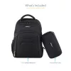 StarTech.com 15.6 inch Laptop Backpack with Removable Accessory Organizer Case - Professional IT Tech Backpack for Work/Travel/Commute - Ergonomic Computer Bag - Durable Ballistic Nylon - Notebook/Tablet Pockets