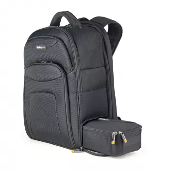 StarTech.com 17.3 inch Laptop Backpack with Removable Accessory Organizer Case - Professional IT Tech Backpack for Work/Travel/Commute - Ergonomic Computer Bag - Durable Ballistic Nylon - Notebook/Tablet Pockets