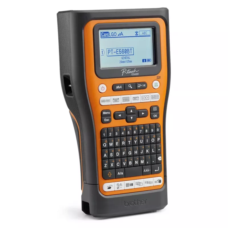 Brother PT-E560BTSP label printer Thermal transfer 180 x 180 DPI 30 mm/sec Wired & Wireless HSE/TZe Bluetooth QWERTY